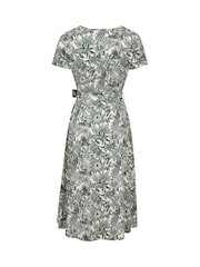 Mountain Warehouse Green Santorini Womens Midi Wrap Dress - Image 3 of 6