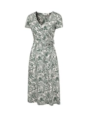 Mountain Warehouse Green Santorini Womens Midi Wrap Dress - Image 4 of 6