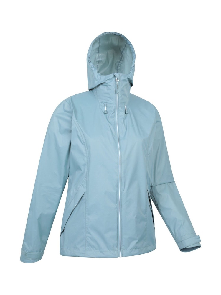 Mountain Warehouse Blue Swerve Womens Packaway Waterproof Jacket - Image 2 of 5