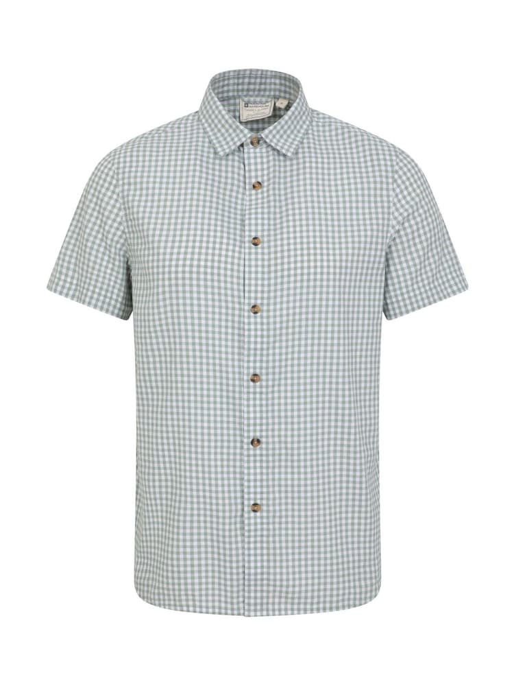 Mountain Warehouse Green Weekender Mens 100% Cotton Short Sleeve Shirt - Image 1 of 5