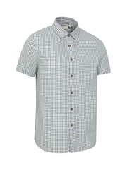 Mountain Warehouse Green Weekender Mens 100% Cotton Short Sleeve Shirt - Image 2 of 5