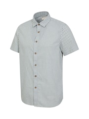 Mountain Warehouse Green Weekender Mens 100% Cotton Short Sleeve Shirt - Image 4 of 5