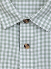 Mountain Warehouse Green Weekender Mens 100% Cotton Short Sleeve Shirt - Image 5 of 5