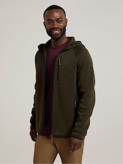 Mountain Warehouse Green Treston Mens Hooded Fleece - Image 1 of 4