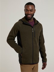 Mountain Warehouse Green Treston Mens Hooded Fleece - Image 2 of 4