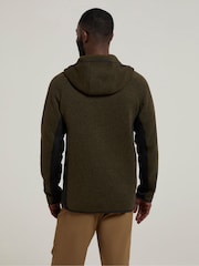 Mountain Warehouse Green Treston Mens Hooded Fleece - Image 3 of 4