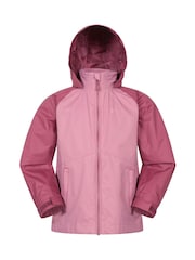 Mountain Warehouse Pink Torrent II Kids Waterproof Jacket - Image 1 of 5