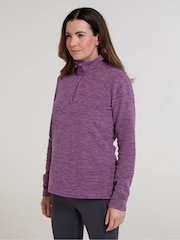 Mountain Warehouse Purple Womens Snowdon Melange Fleece - Image 1 of 4