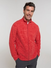 Mountain Warehouse Red Mens Snowdon II Full-Zip Fleece Jacket - Image 1 of 4
