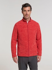 Mountain Warehouse Red Mens Snowdon II Full-Zip Fleece Jacket - Image 2 of 4