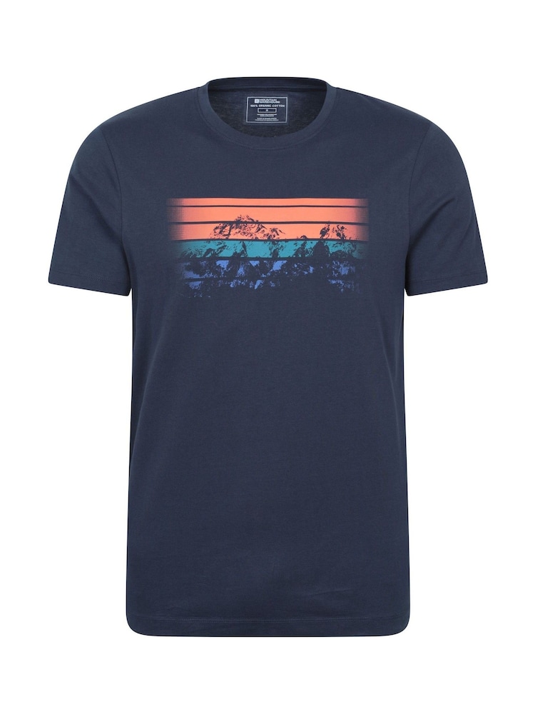 Mountain Warehouse Blue Mens Sunrise UV 100% Cotton T-Shirt - Image 1 of 6