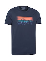 Mountain Warehouse Blue Mens Sunrise UV 100% Cotton T-Shirt - Image 2 of 6