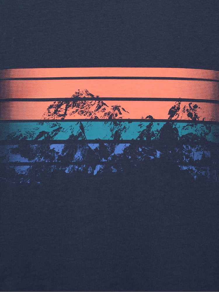 Mountain Warehouse Blue Mens Sunrise UV 100% Cotton T-Shirt - Image 6 of 6
