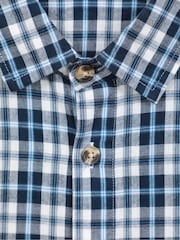 Mountain Warehouse Blue Weekender Mens 100% Cotton Short Sleeve Shirt - Image 5 of 5