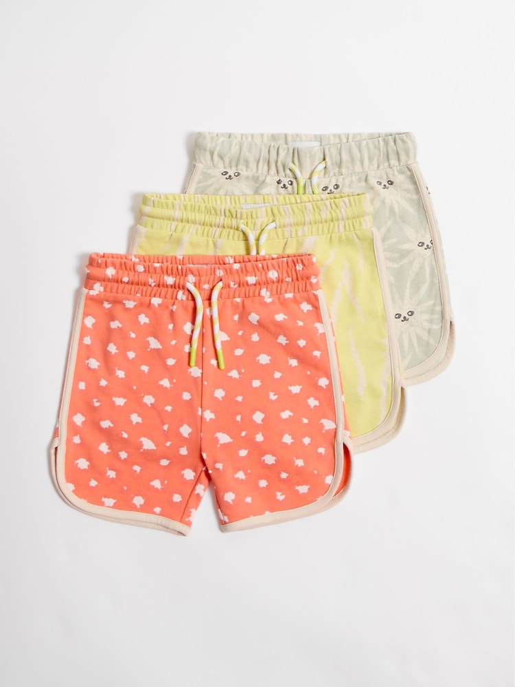 GEN Yellow 3 Pack Side Tape Detail Shorts - Image 1 of 5 GEN Yellow 3 Pack Side Tape Detail Shorts - Image 1 of 5