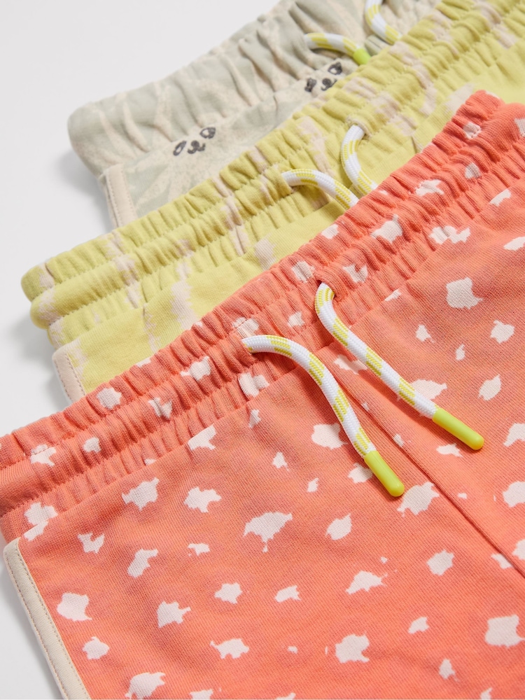 GEN Yellow 3 Pack Side Tape Detail Shorts - Image 2 of 5 GEN Yellow 3 Pack Side Tape Detail Shorts - Image 2 of 5