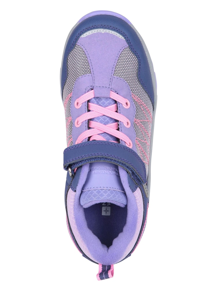 Mountain Warehouse Purple Kids Stampede Adaptive Waterproof Walking Shoes - Image 4 of 8