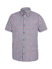 Mountain Warehouse Red Weekender Mens 100% Cotton Short Sleeve Shirt - Image 4 of 5