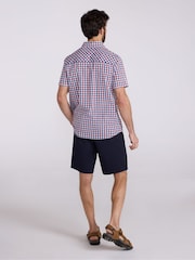 Mountain Warehouse Red Weekender Mens 100% Cotton Short Sleeve Shirt - Image 9 of 9