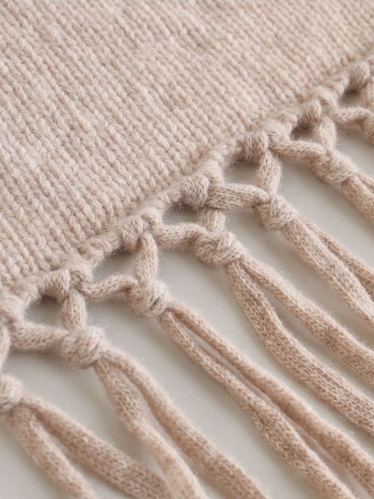 Weekend MaxMara Cream Tornado Knitted-Jersey Scarf - Image 5 of 5