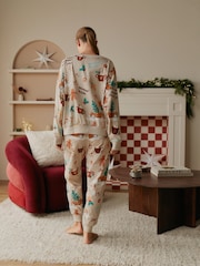 Bath & Body Works Cream Gingerbread Twosie Pyjamas - Image 3 of 4