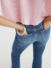 River Island Blue Mid Rise Snaffle Bootcut Jeans - Image 3 of 3