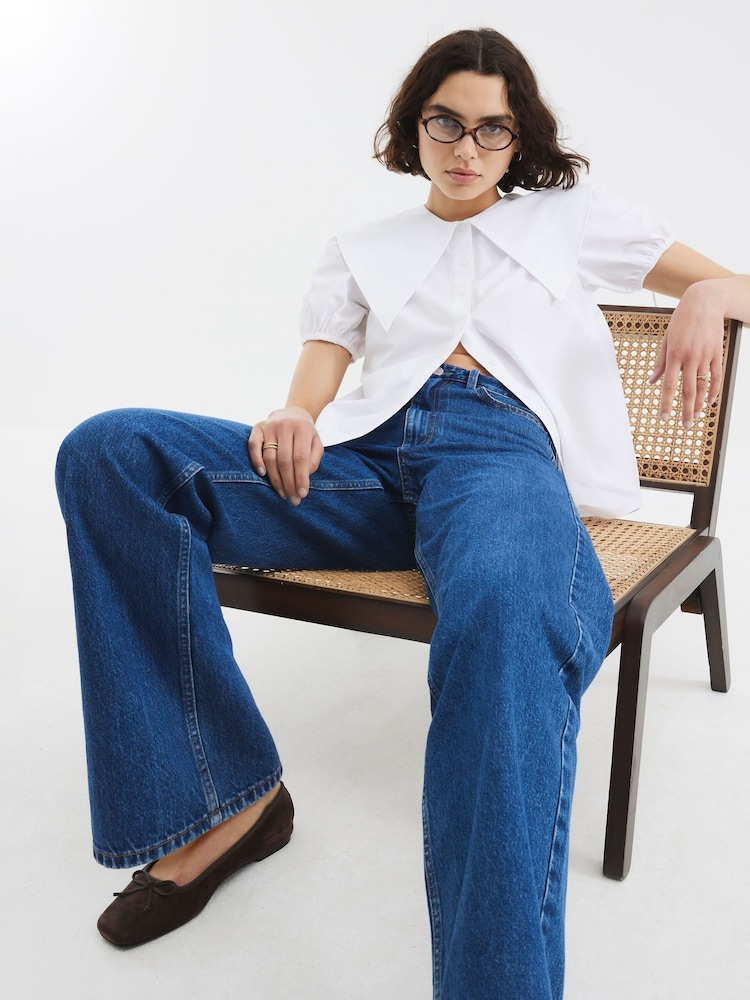 River Island White Collared Shirt - Image 2 of 4