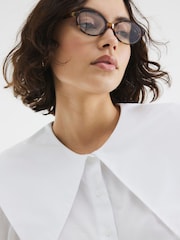 River Island White Collared Shirt - Image 4 of 4