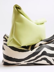 River Island Green Roll Top Clutch Bag - Image 5 of 6