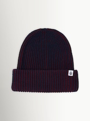 Edwin Red Contrast Beanie - Image 1 of 4
