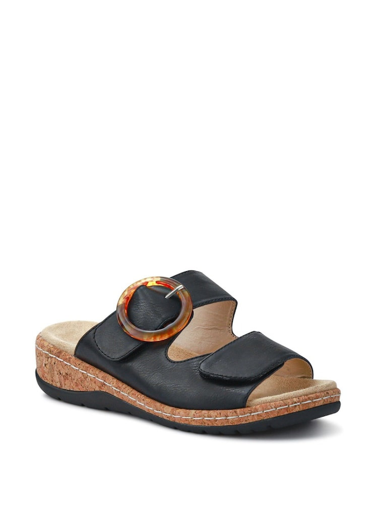 Negro - Pavers Wide-Fit Dual-Fasten Sandals - Imagen 2 de 5 Negro - Pavers Wide-Fit Dual-Fasten Sandals - Imagen 2 de 5
