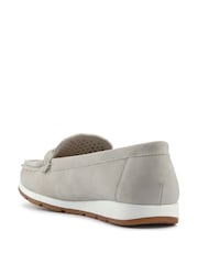Pavers Grey Chunky Sole Leather Moccasins - Image 3 of 5