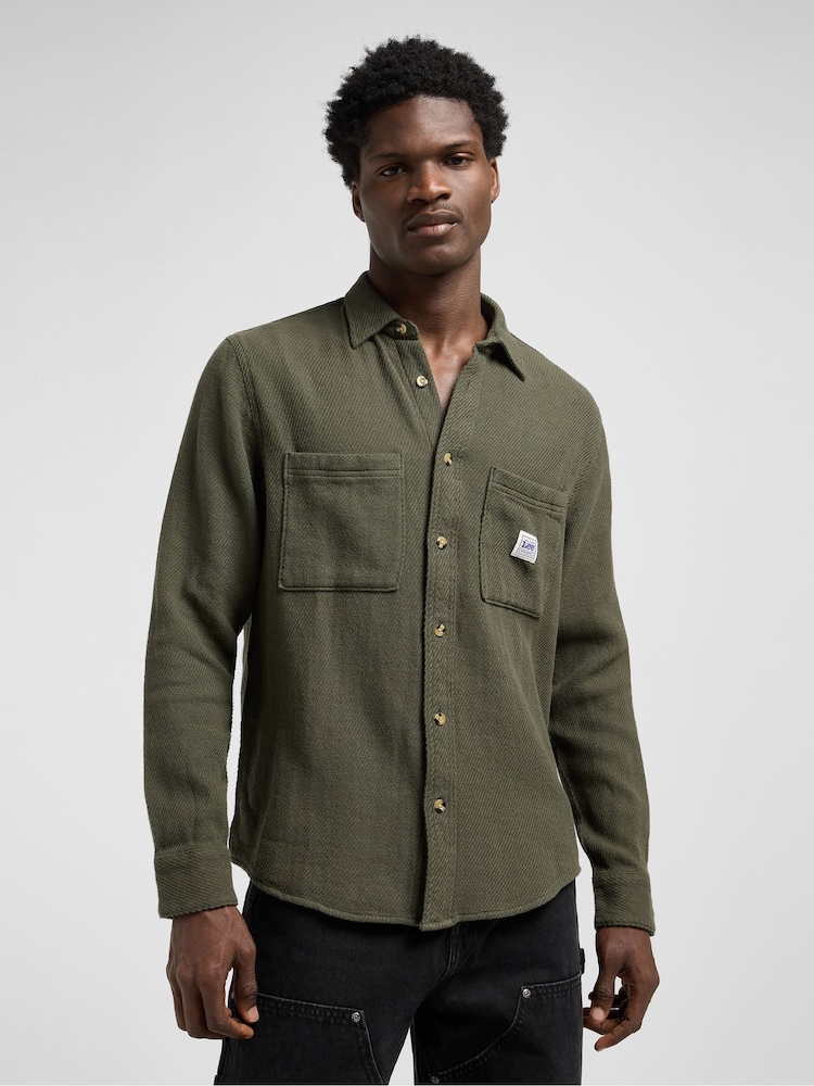 Lee Green Workwear Shirt - Image 1 of 7 Lee Green Workwear Shirt - Image 1 of 7