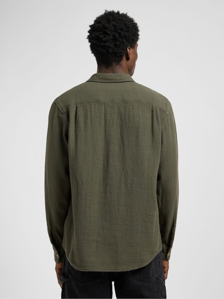 Lee Green Workwear Shirt - Image 2 of 7 Lee Green Workwear Shirt - Image 2 of 7