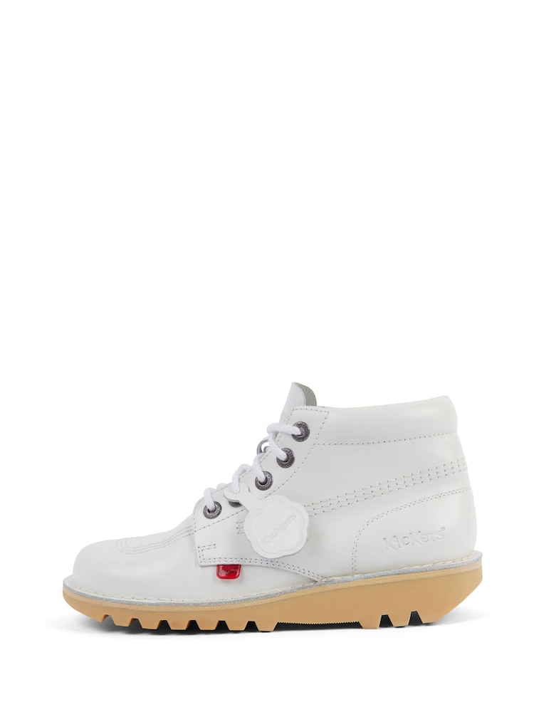 Kickers White Kick Hi Boots - Image 1 of 5