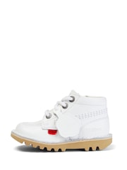 Kickers White Kick Hi Zip Boots - Image 1 of 6