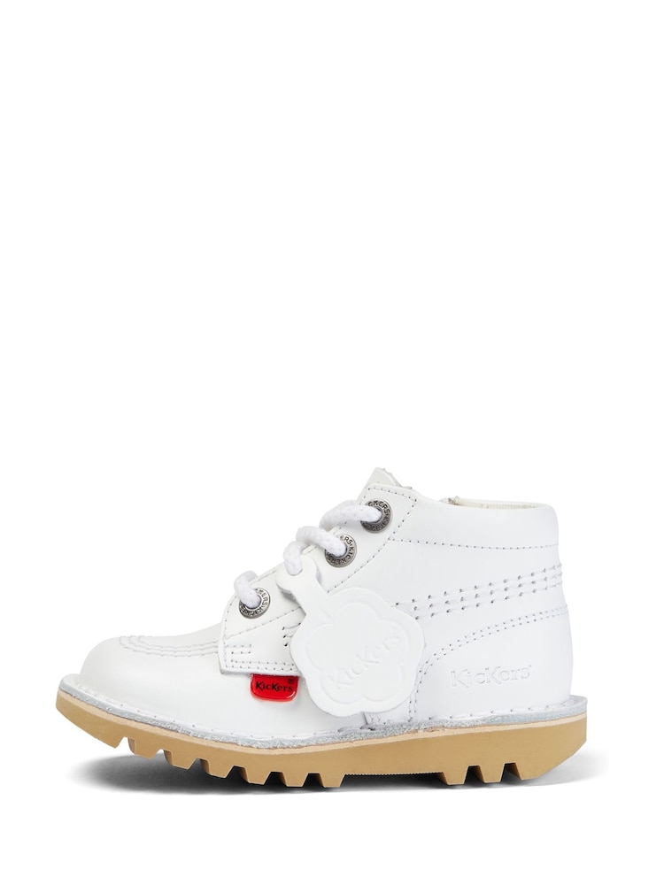 Kickers White Kick Hi Zip Boots - Image 1 of 6