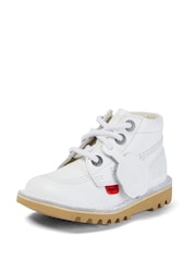 Kickers White Kick Hi Zip Boots - Image 2 of 6