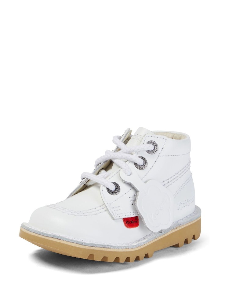 Kickers White Kick Hi Zip Boots - Image 2 of 6