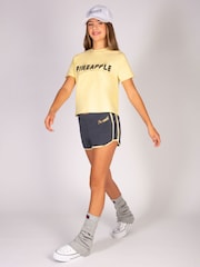 Pineapple Light Grey Sporty 100% Cotton Shorts - Image 4 of 6