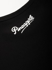 Pineapple Black Rib Short Sleeve Crop Top - Image 7 of 7