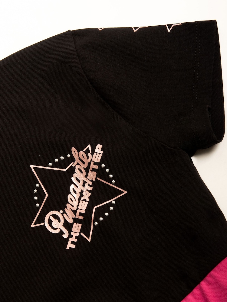 Pineapple Black The Next Step Star Short Sleeve Crop Top - Image 7 of 7