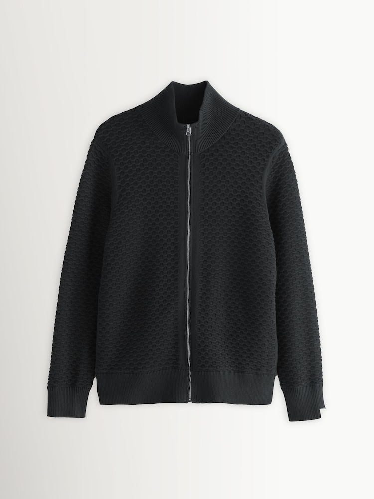 Rag & Bone Grey Cotton Ottoman Andrew Jumper - Image 1 of 1 Rag & Bone Grey Cotton Ottoman Andrew Jumper - Image 1 of 1