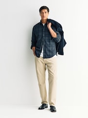 Rag & Bone Grey Tomlin Overdyed Flannel Shirt - Image 2 of 7