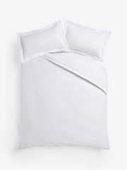 White Collection Luxe 800 Thread Count Egyptian Cotton Sateen Duvet Cover and Pillowcase Set - Image 4 of 4