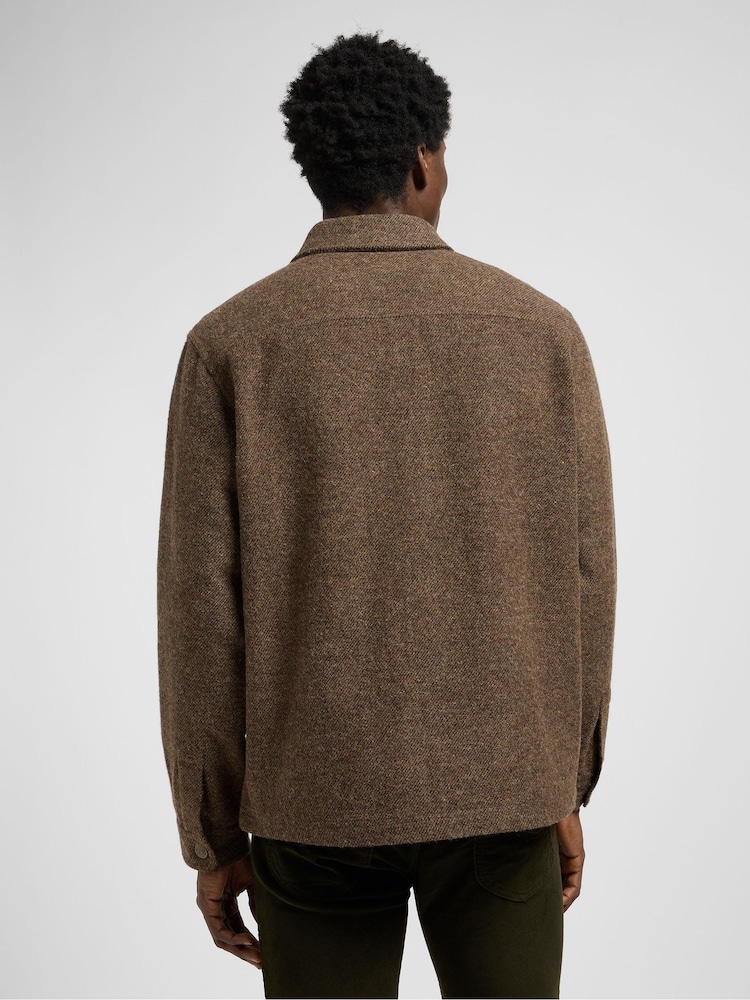 Lee Brown Overshirt Jacket - Image 2 of 7