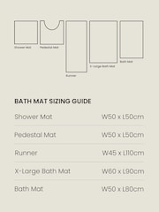 Charcoal Grey Giant Bobble Shower Mat - Image 5 of 5