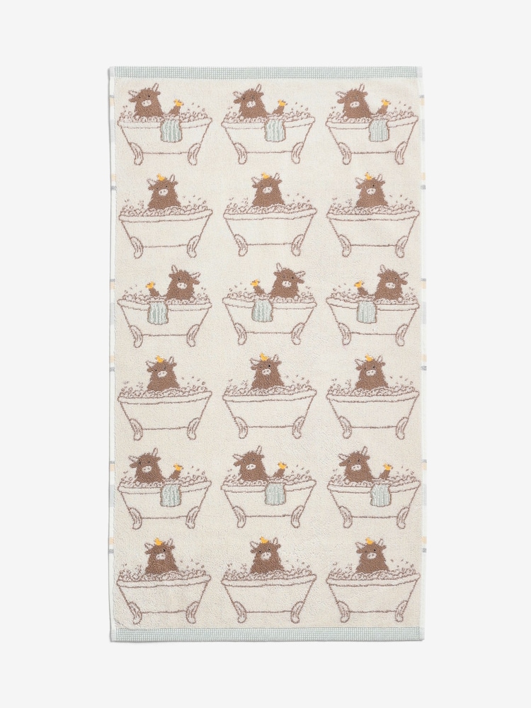 Natural Hamish The Highland Cow Towel - Image 5 of 5 Natural Hamish The Highland Cow Towel - Image 5 of 5