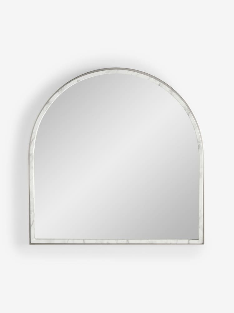 Grey Arch Bathroom Wall Mirror - Image 1 of 2 Grey Arch Bathroom Wall Mirror - Image 1 of 2