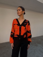 Never Fully Dressed Black Poppy Cardigan - Image 3 of 10